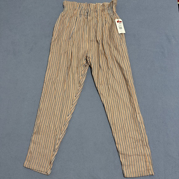 Billabong Pants - BILLABONG Desert Adventure Striped Pants Size Small Brown Waist Stripped Preppy